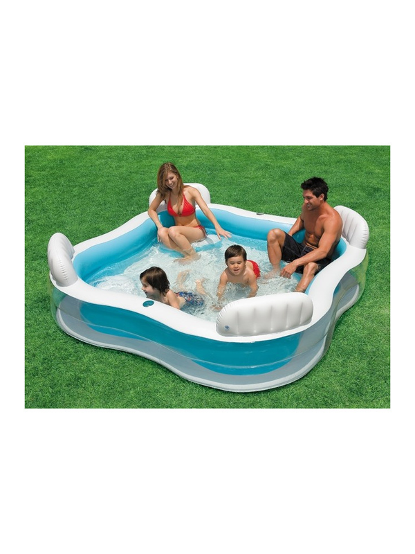 938916 Petite piscine Family Lounge 990 litres 229 x 229 x 66 cm – Image 1