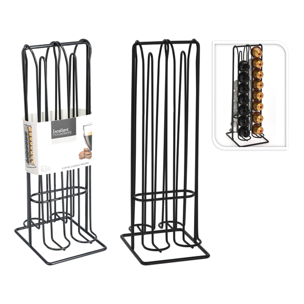 Porte-capsules à café noir