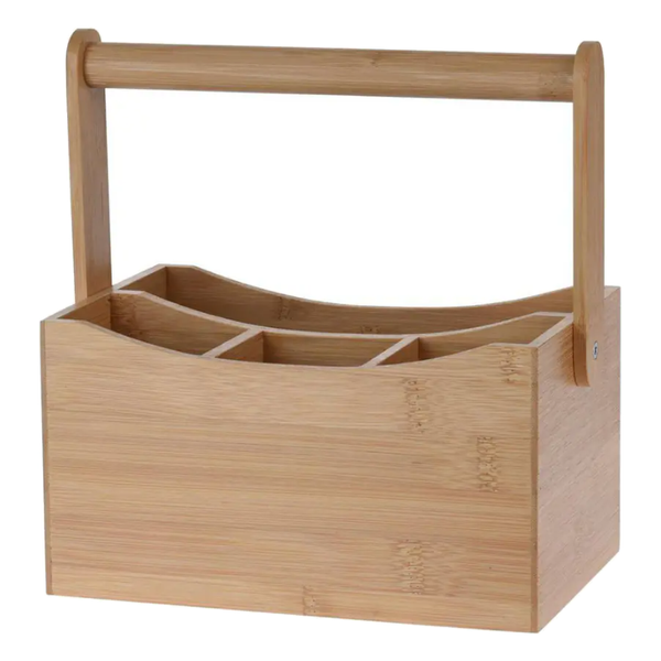 Porte couverts avec poignée bambou
