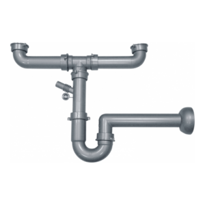 Siphon évier 2 bacs
