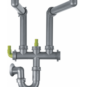Siphon évier 1 bac et demi