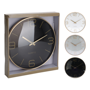 Horloge murale 3 coloris