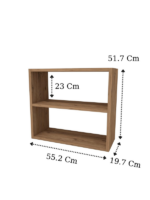 Étagère multifonctionnelle en bois de pin – Image 2