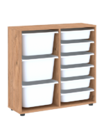 Meuble de rangement 9 paniers en pin – Image 2