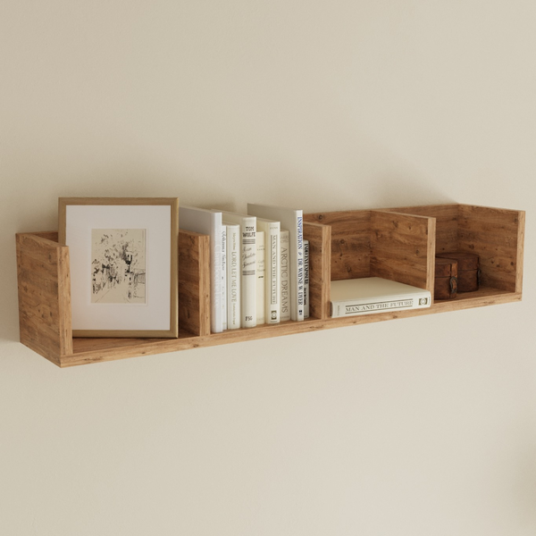 Étagère murale en bois de pin