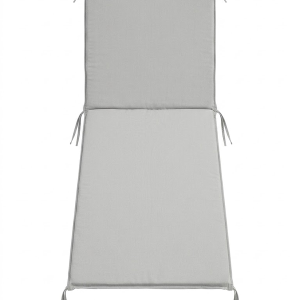 Coussin bain de soleil 190 x 60 cm gris