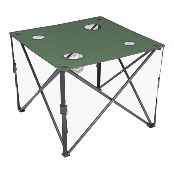 Table de camping pliante portegobelets 50 cm