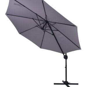 Parasol Roma Ø 300 cm gris clair