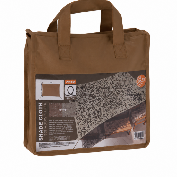 Voile d’ombrage camouflage beige 2 x 3 m