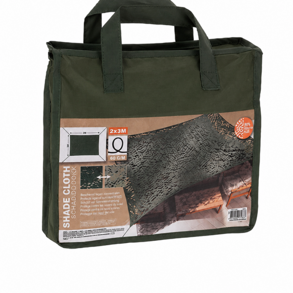 Voile d’ombrage camouflage verte 2 x 3 m