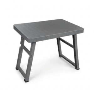 Table pliable en plastique 49,5 × 69,5 × 57,5 cm gris