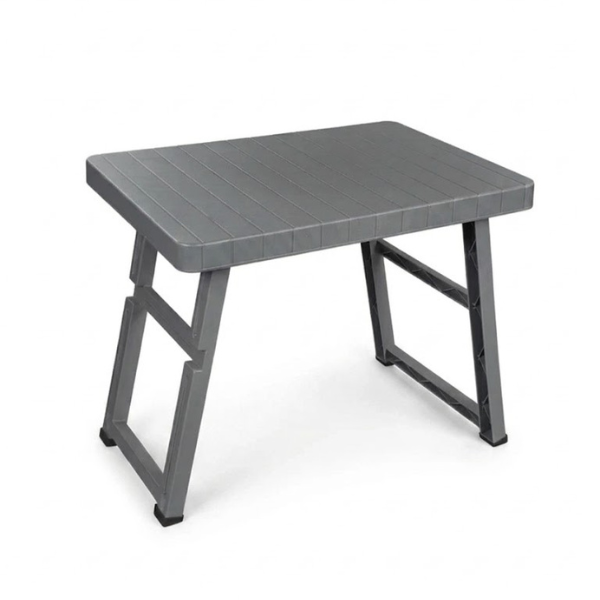 Table pliable en plastique 49,5 × 69,5 × 57,5 cm gris