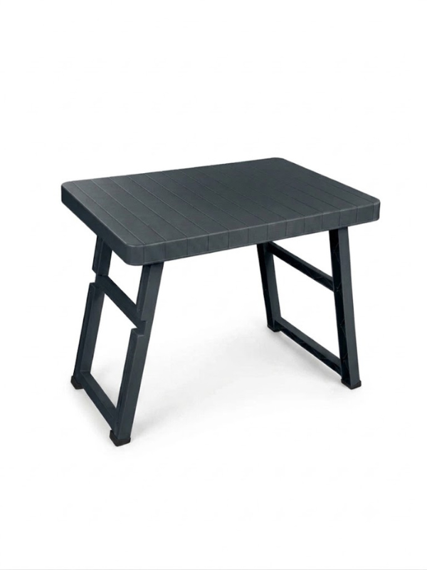 986657 Table pliable en plastique 49,5 × 69,5 × 57,5 cm anthracite – Image 1