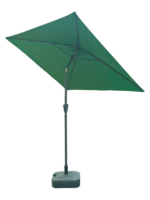 Parasol de jardin 2 x 2 m structure gris foncé toile vert emera – Image 3