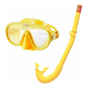 Masque et tube de natation en Polycarbonate 2 coloris assortis