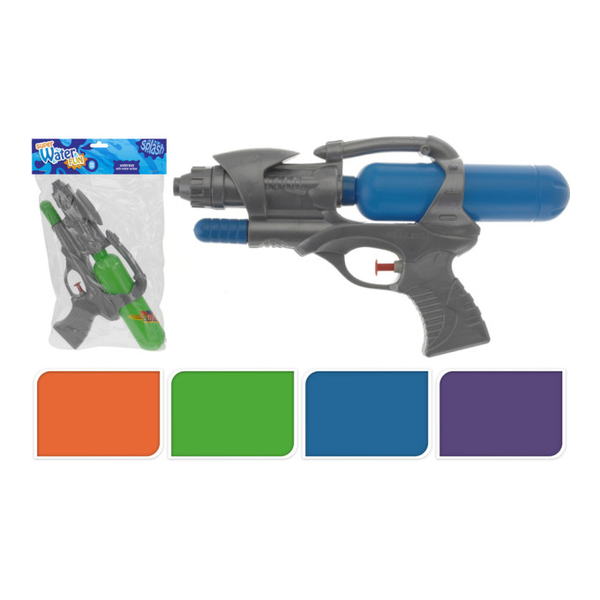 Pistolet à eau 26 cm 4 coloris assortis