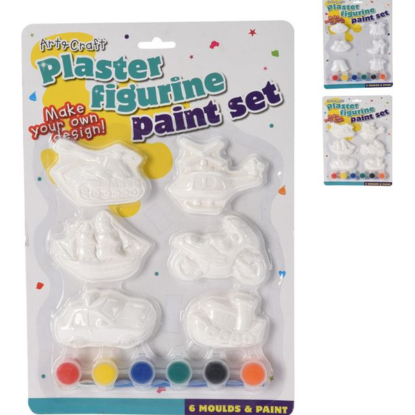 Kit de peinture sur plâtre 6 figurines