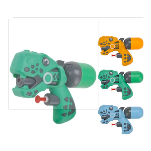 Pistolet à eau dinosaure 145 mm 3 coloris assortis