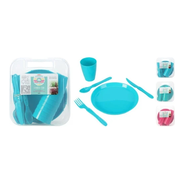 Set piquenique 6 personnes 31 pièces Couleur aléatoire