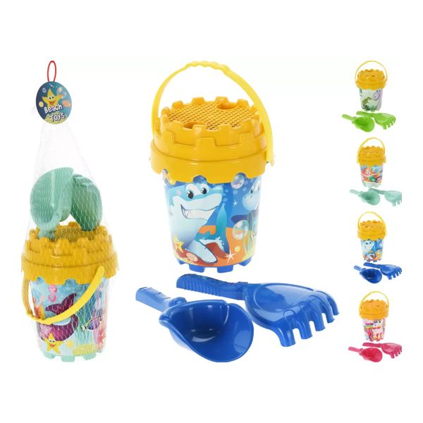 Jouets de plage en polypropylène 13x14cm 4 coloris assortis