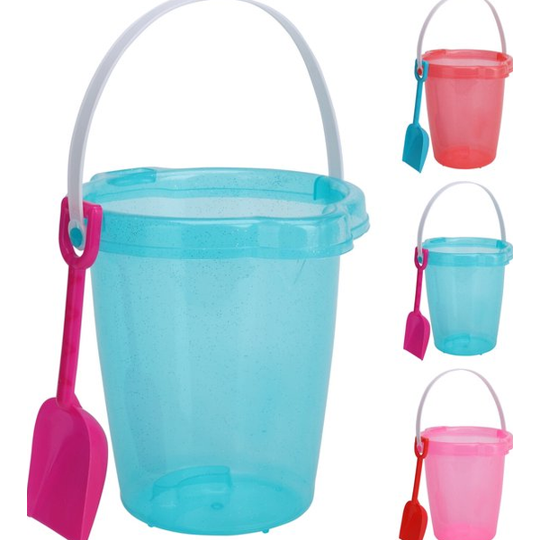 Seau de plage 3 coloris assortis