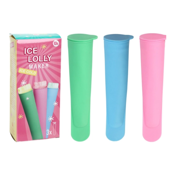 Set de 3 moules à glace coloris assortis