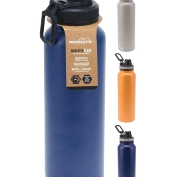 Bouteille isotherme en inox 1 L Coloris assortis
