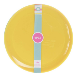 Lot de 6 assiettes 21cm en polypropylène Coloris assortis