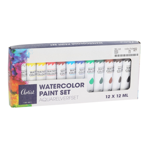Lot de 10 peinture à l'eau 12 ml