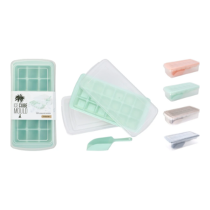 Bac à glaçons avec cuillère en polypropylène Coloris assortis