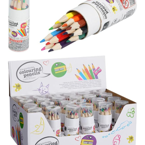 Lot de 12 Crayons de couleur