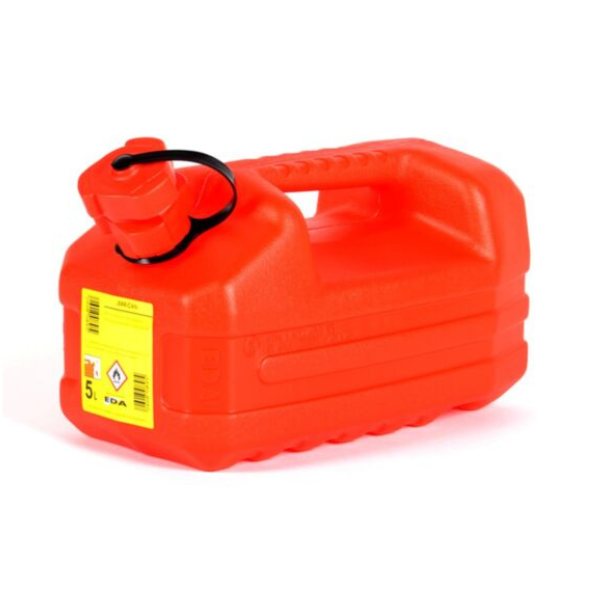 Jerrican 5 L en plastique rouge 32,1x17,8x18,2 cm