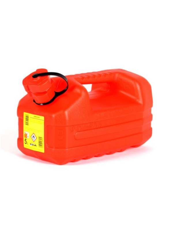 Jerrican 5 L en plastique rouge 32,1x17,8x18,2 cm