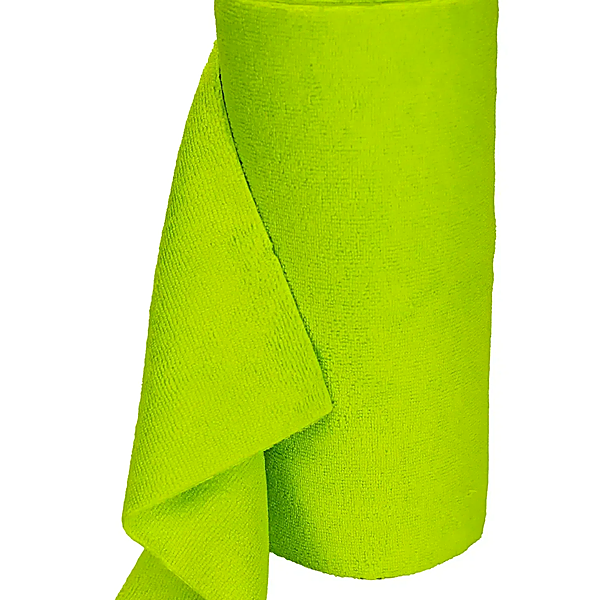 Rouleau de chiffons de nettoyage en microfibre perforée 25 × 25 cm – 9 pièces