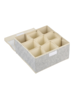 Boîte de rangement microaérée intissée 14x28x13cm