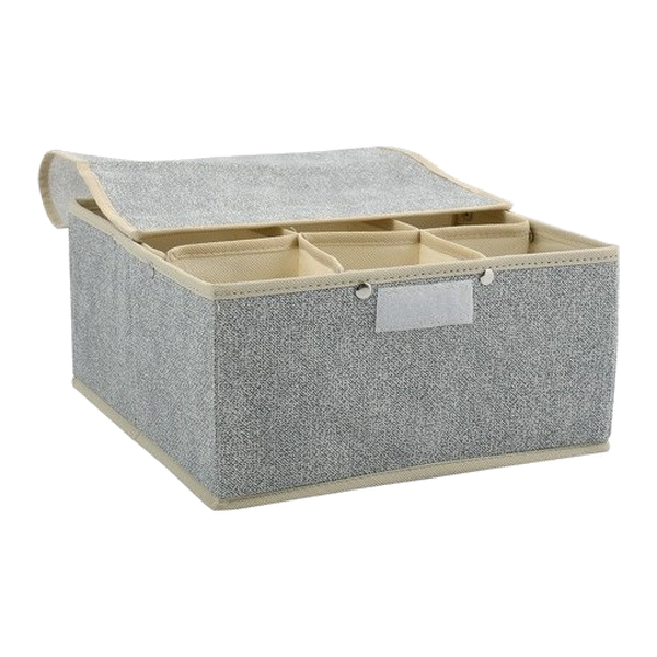 Boîte de rangement microaérée intissée 14x28x13cm