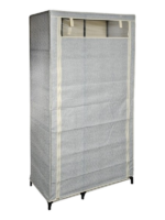 Penderie avec étagères polypropylène 90x45x178 cm gris