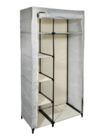 Penderie avec étagères polypropylène 90x45x178 cm gris – Image 2