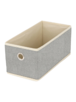 Boîte de rangement microaérée intissée 14x28x13cm