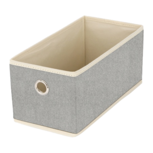 Boîte de rangement microaérée intissée 14x28x13cm