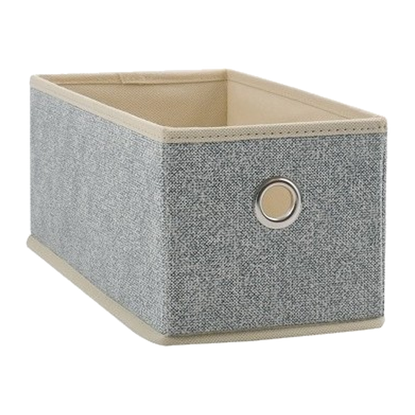Boîte de rangement microaérée intissée 14x28x13cm