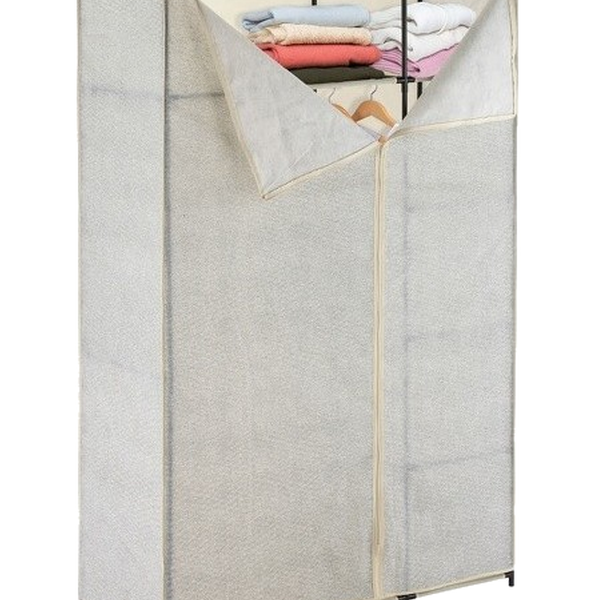 Penderie avec étagères polypropylène 110x45x177cm gris