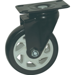 Roue pivotante polypropylène noir 100x31 mm