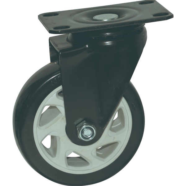 Roue pivotante polypropylène noir 100x31 mm