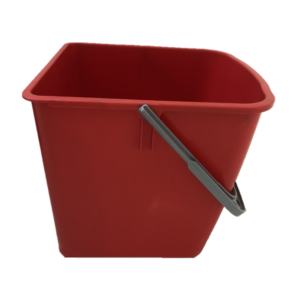 Seau de nettoyage 30 L rouge pour chariot
