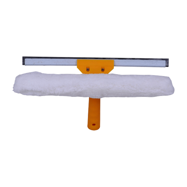 Raclette lave-vitres 2 en 1 40 cm jaune/blanc