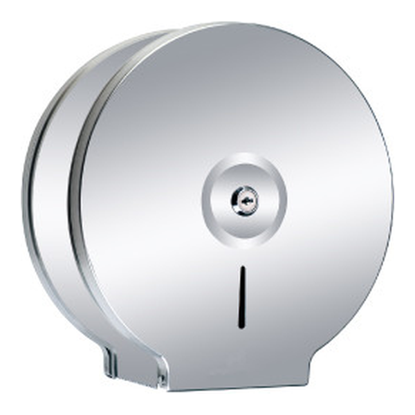 Distributeur de papier toilette Jumbo en acier inoxydable poli