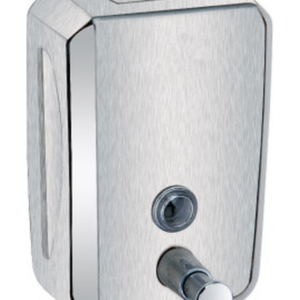 Distributeur manuel de savon en acier inoxydable 1 000 ml finition miroir