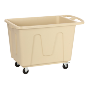 Chariot à linge sur roulettes 350 L beige