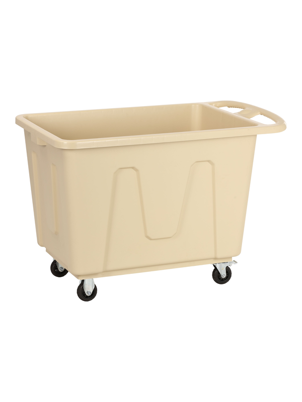 Chariot à linge sur roulettes 350 L beige